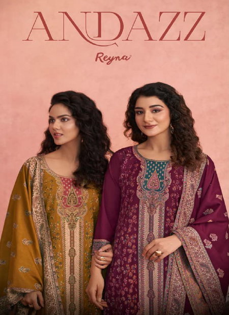 Andazz By Reyna Wool Pashmina Surat Dress Material Wholesale Market
